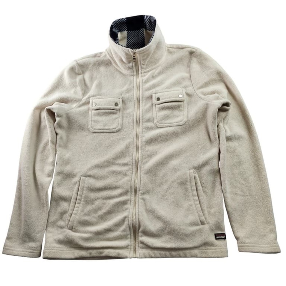 Chaps Men's Beige Fleece Jacket
